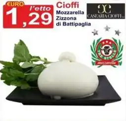 GuMì Supermercati Mozzarella Zizzona di Battipaglia Cioffi offerta