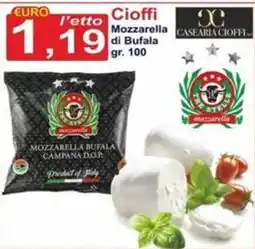 GuMì Supermercati Mozzarella di Bufala Campana D.O.P. Casearia Cioffi offerta