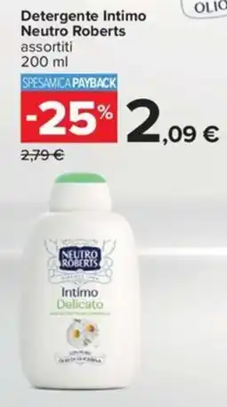 Carrefour Iper Detergente Intimo Neutro Roberts offerta
