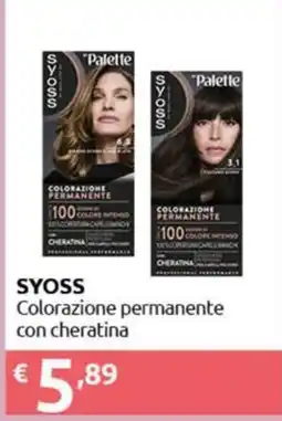 Smoll Syoss colorazione permanente con cheratina offerta