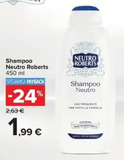 Carrefour Iper Shampoo Neutro Roberts offerta