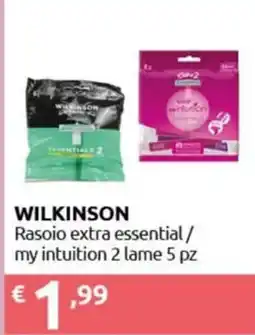 Smoll Wilkinson Rasoio extra essential / my intuition 2 lame offerta