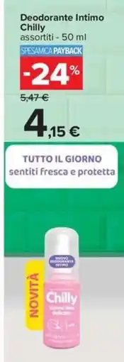 Carrefour Iper Chilly Deodorante Intimo offerta