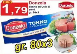 GuMì Supermercati Donzela Tonno all'Olio di semi offerta