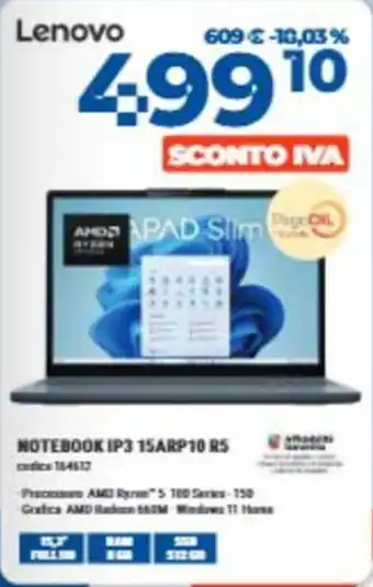 Lenovo NOTEBOOK IP3 15ARP10 R5