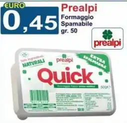 GuMì Supermercati Formaggio Quick Prealpi offerta