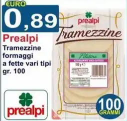 GuMì Supermercati Prealpi Tramezzine formaggi offerta