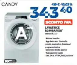 Elettrosintesi Candy lavatrice ro49rapido' offerta