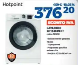 Elettrosintesi Hotpoint lavatrice offerta