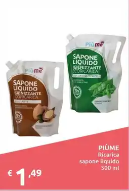 Smoll Piùme Ricarica sapone liquido offerta