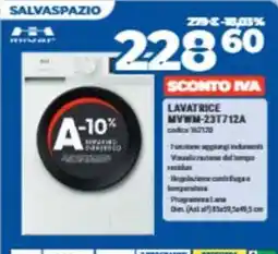 Elettrosintesi Lavatrice Mivar offerta