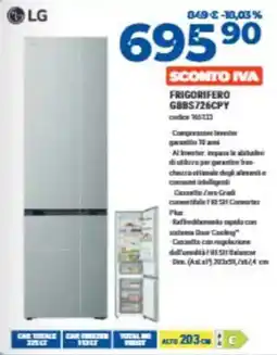 Elettrosintesi Frigorifero LG offerta
