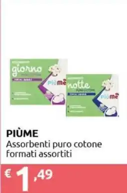 Smoll Piùme Assorbenti puro cotone offerta