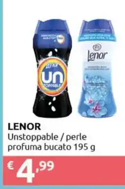 Smoll Lenor Unstoppable / perle profuma bucato offerta