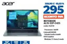 Elettrosintesi Acer Notebook AL15-32P-C425 offerta