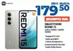 Elettrosintesi Smartphone Redmi 15 offerta