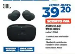 Elettrosintesi JBL Auricolari Wave Buds offerta