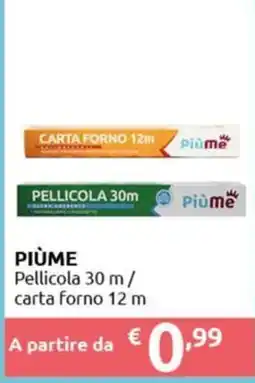 Smoll Piùme Pellicola 30 m / carta forno 12 m offerta
