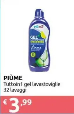 Smoll Piùme Tutto in 1 gel lavastoviglie offerta