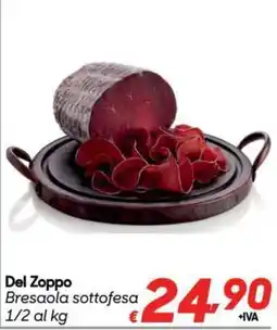 Pac Cash&Carry Del Zoppo Bresaola sottofesa offerta