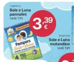 Ingroshop Pampers Sole e Luna pannolini offerta