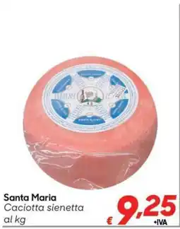 Pac Cash&Carry Santa Maria Caciotta sienetta offerta