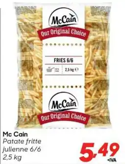 Pac Cash&Carry Mc Cain Patate fritte julienne 6/6 offerta