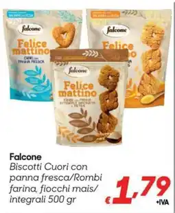 Pac Cash&Carry Falcone Biscotti Cuori con panna fresca/Rombi farina, fiocchi mais/integrali offerta