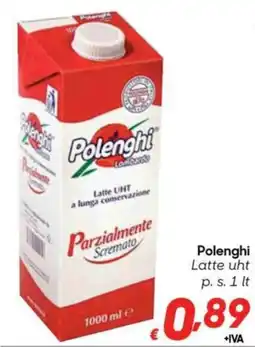 Pac Cash&Carry Polenghi Latte uht Parzialmente Scremato offerta