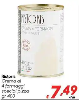 Pac Cash&Carry Ristoris Crema ai 4 formaggi special pizza offerta