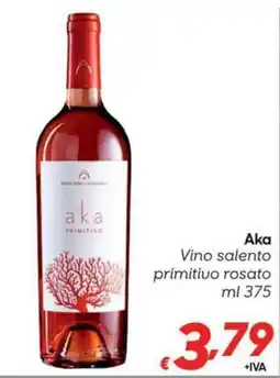 Pac Cash&Carry Aka Vino salento primitivo rosato offerta