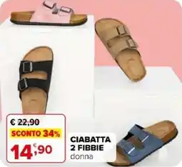 Iperal Ciabatta 2 fibbie donna offerta