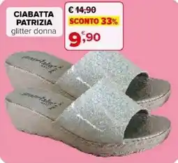 Iperal Ciabatta Patrizia glitter donna offerta