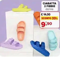 Iperal Ciabatta 2 fibbie donna offerta