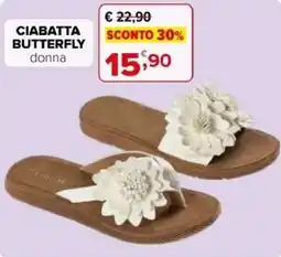 Iperal Ciabatta butterfly donna offerta