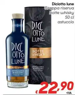 Pac Cash&Carry Dicotto lune Grappa riserva botte whisky offerta