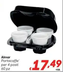 Pac Cash&Carry Almar Portacaffe' per 4 posti offerta