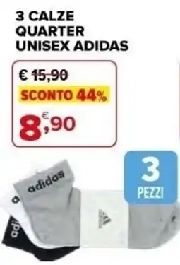 Iperal Calze quarter unisex adidas offerta