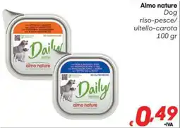 Pac Cash&Carry Almo nature Dog riso-pesce/vitello-carota offerta