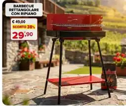 Iperal Barbecue rettangolare con ripiano offerta