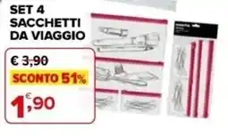 Iperal Sacchetti da viaggio offerta