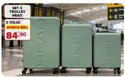 Iperal Set 3 trolley head offerta
