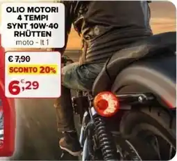Iperal Olio motori 4 tempi Synt 10W-40 Rhütten offerta