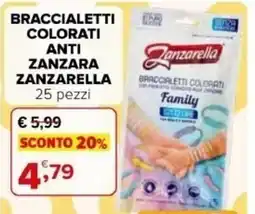 Iperal Zanzarella braccialetti colorati anti zanzara offerta