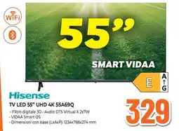 Extracoop Hisense TV LED 55" UHD 4K 55A69Q offerta