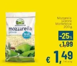Aldel Discount Mozzarella julienne Montefelice offerta