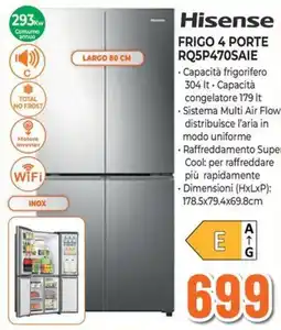 Extracoop Hisense frigo 4 porte offerta