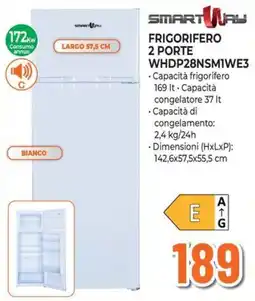 Extracoop Frigorifero 2 porte Smartway offerta