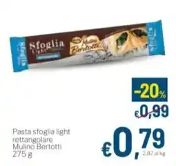 Aldel Discount Pasta sfoglia light rettangolare Mulino Bertotti offerta