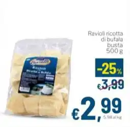 Aldel Discount Ravioli ricotta di bufala offerta